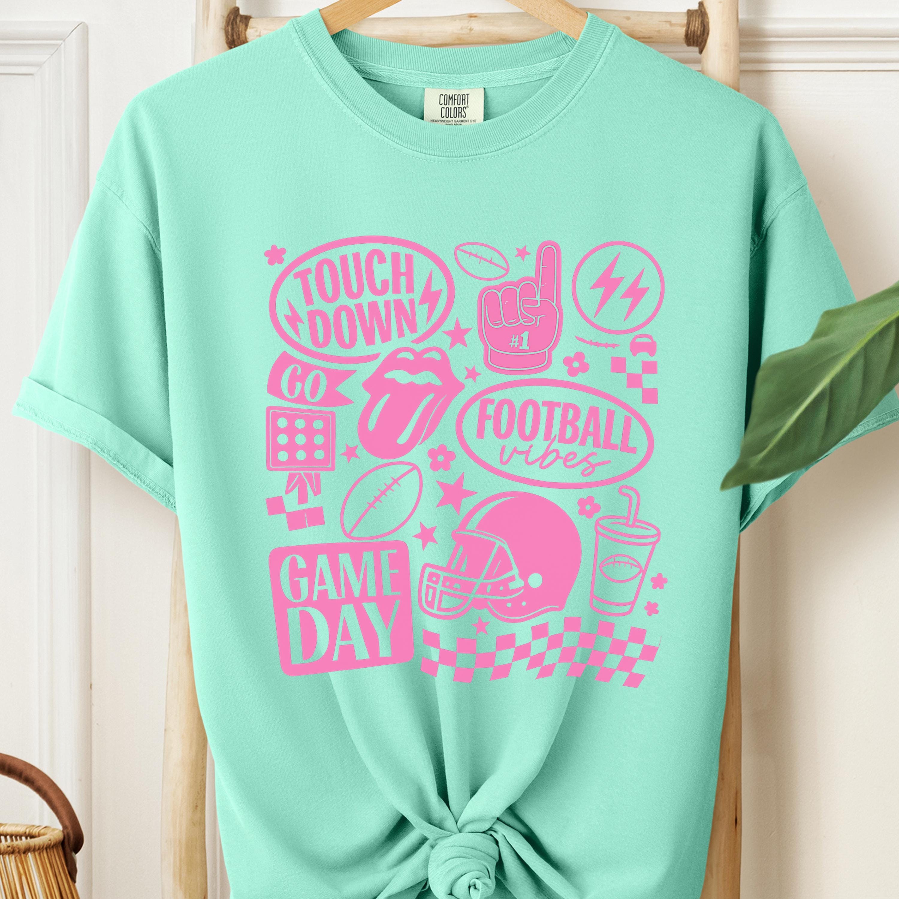 Comfort Colors Football Game Day T-Shirt: Unisex Touchdown Tee