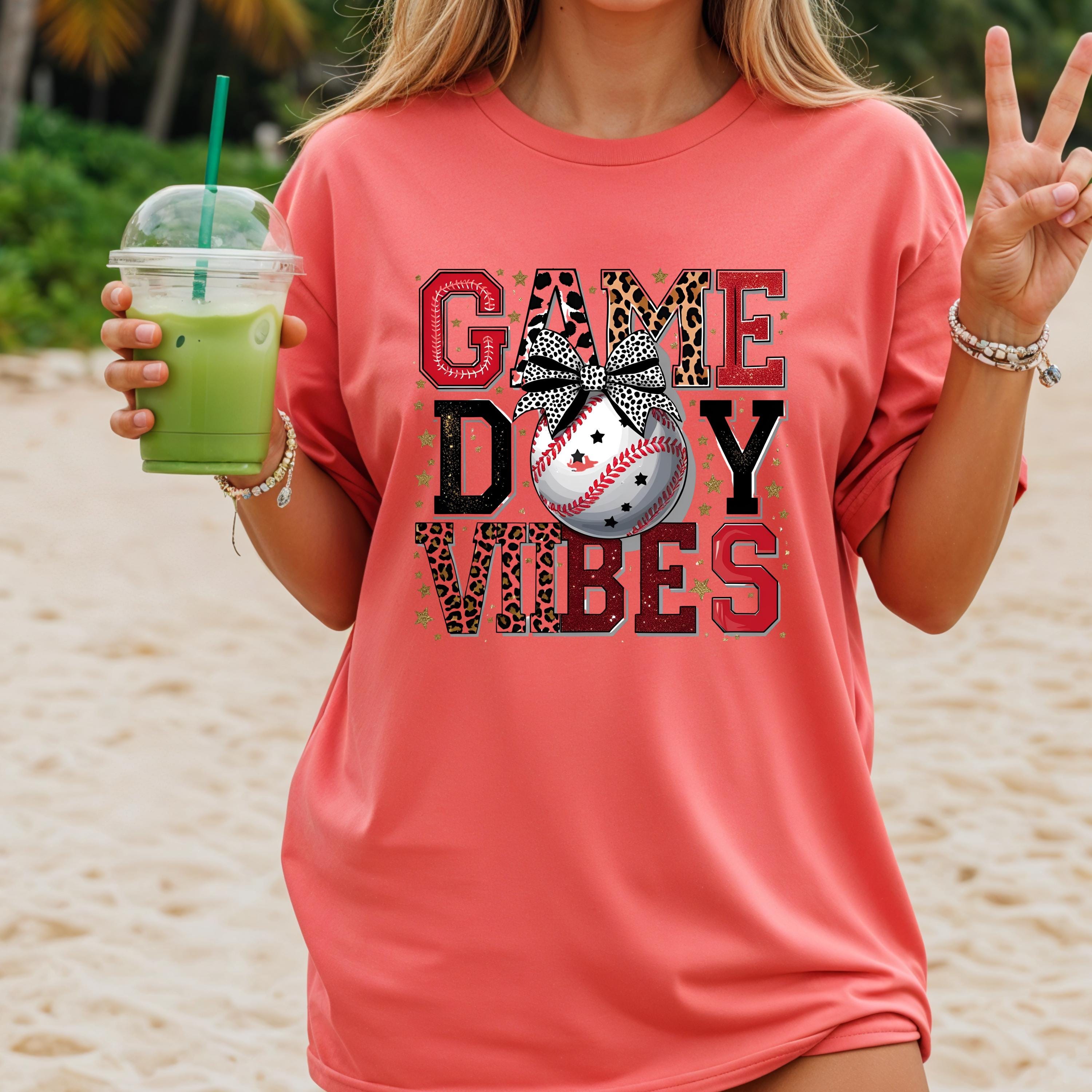 Baseball Mom Game Day Shirt: Leopard Print Glitter Tee