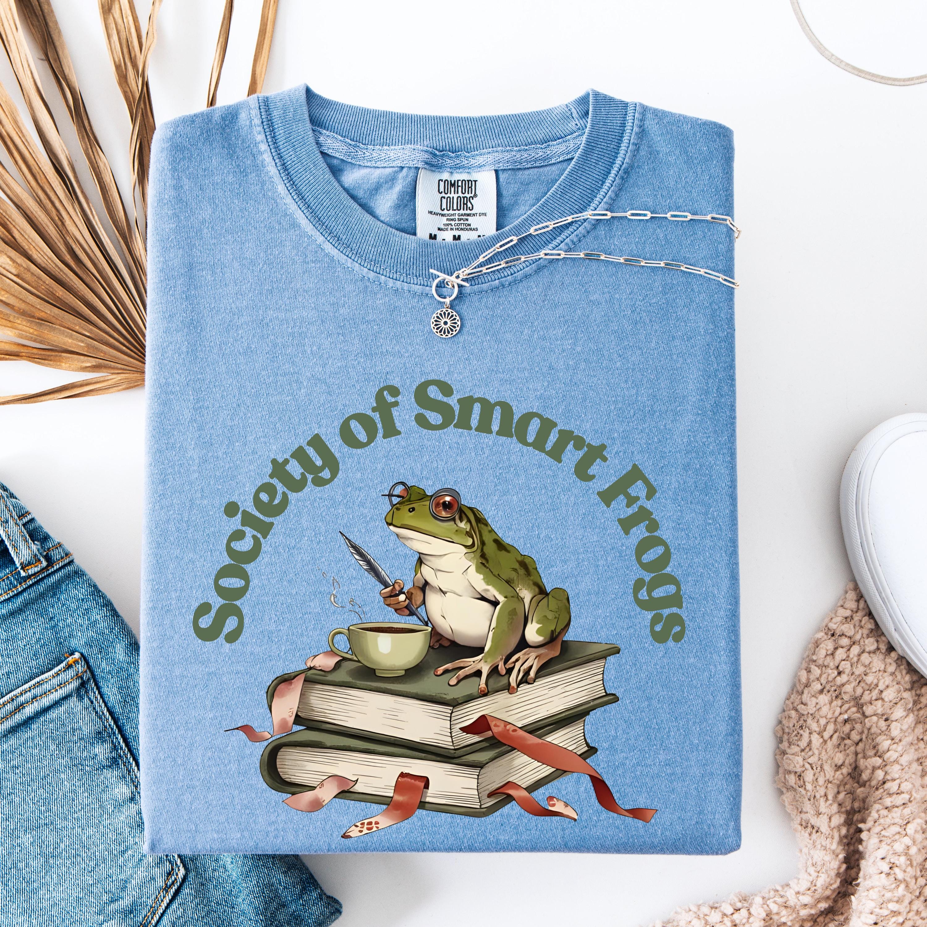 Frog Shirt • Bookish Frog & Cottagecore Tee