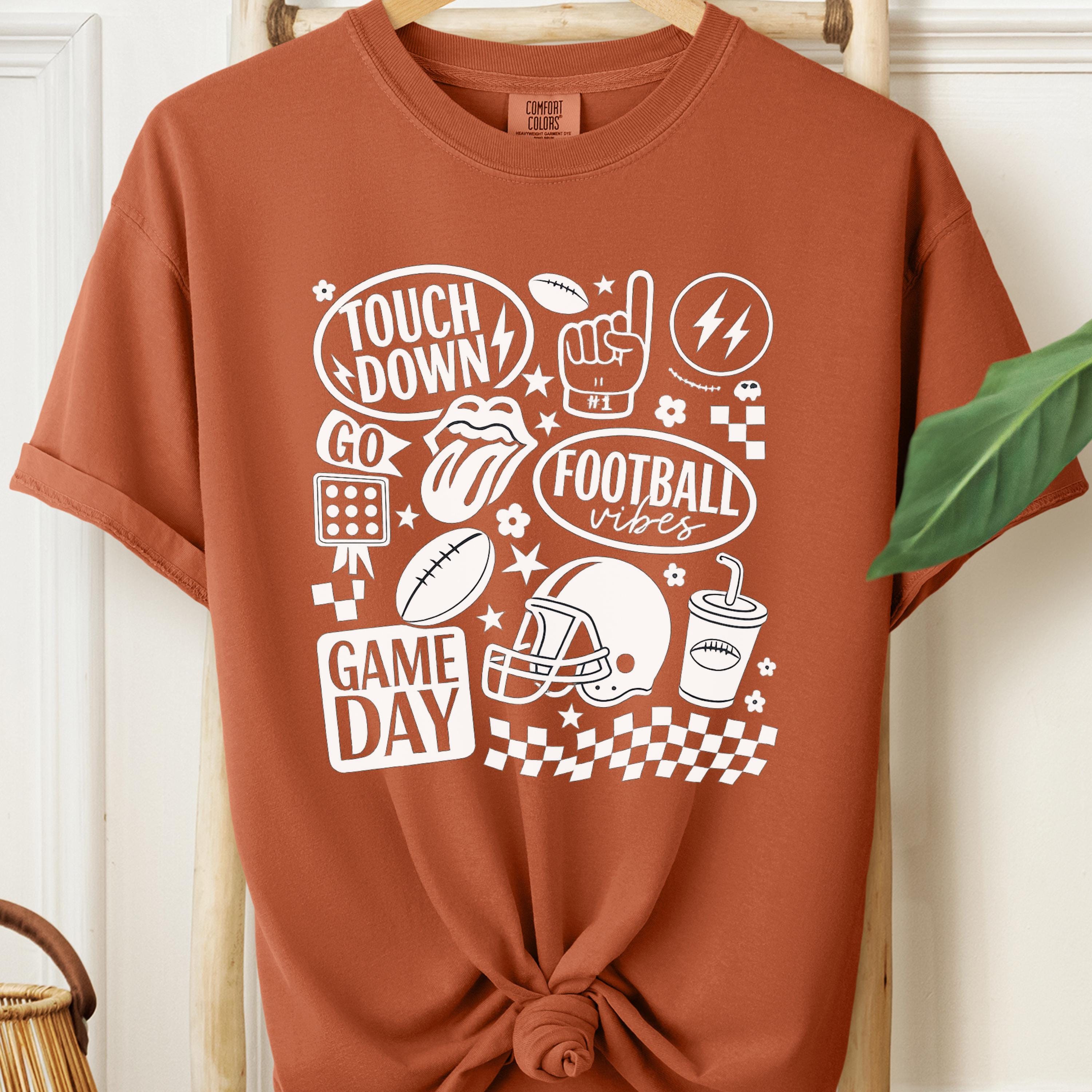 Comfort Colors Football Game Day T-Shirt: Unisex Touchdown Tee