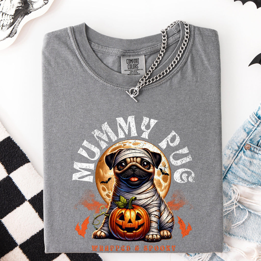 Mummy Pug Halloween Shirt – Funny Dog Tee