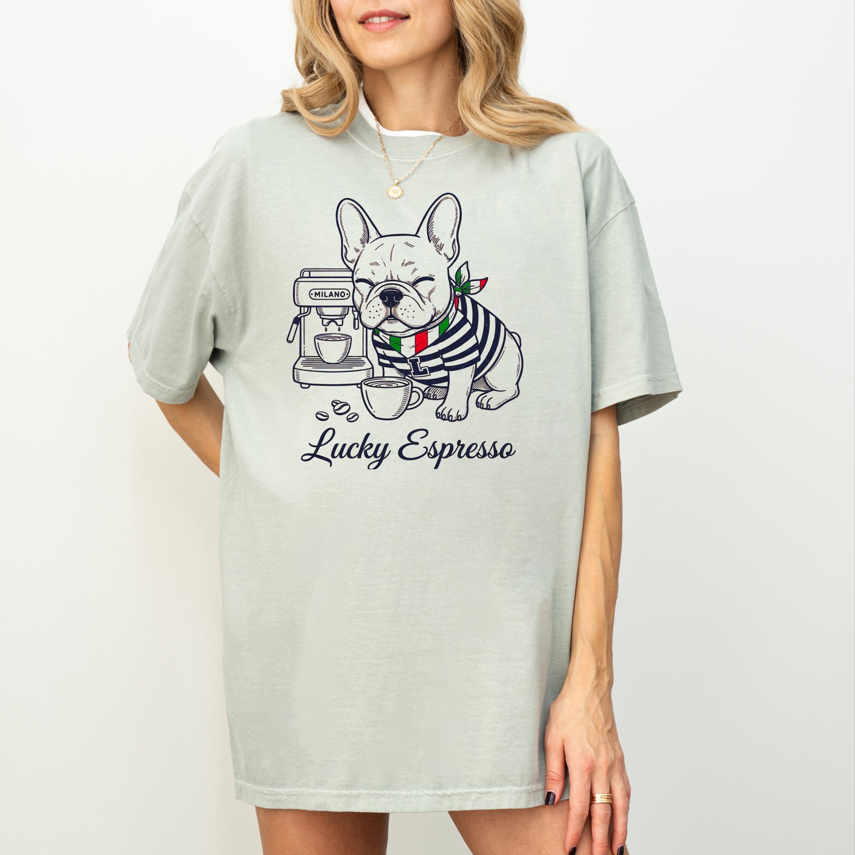 French Bulldog Coffee Lover Tee - Funny Dog Shirt