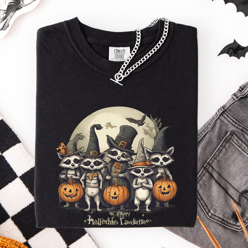 Spooky Raccoon  - Funny Halloween Tee