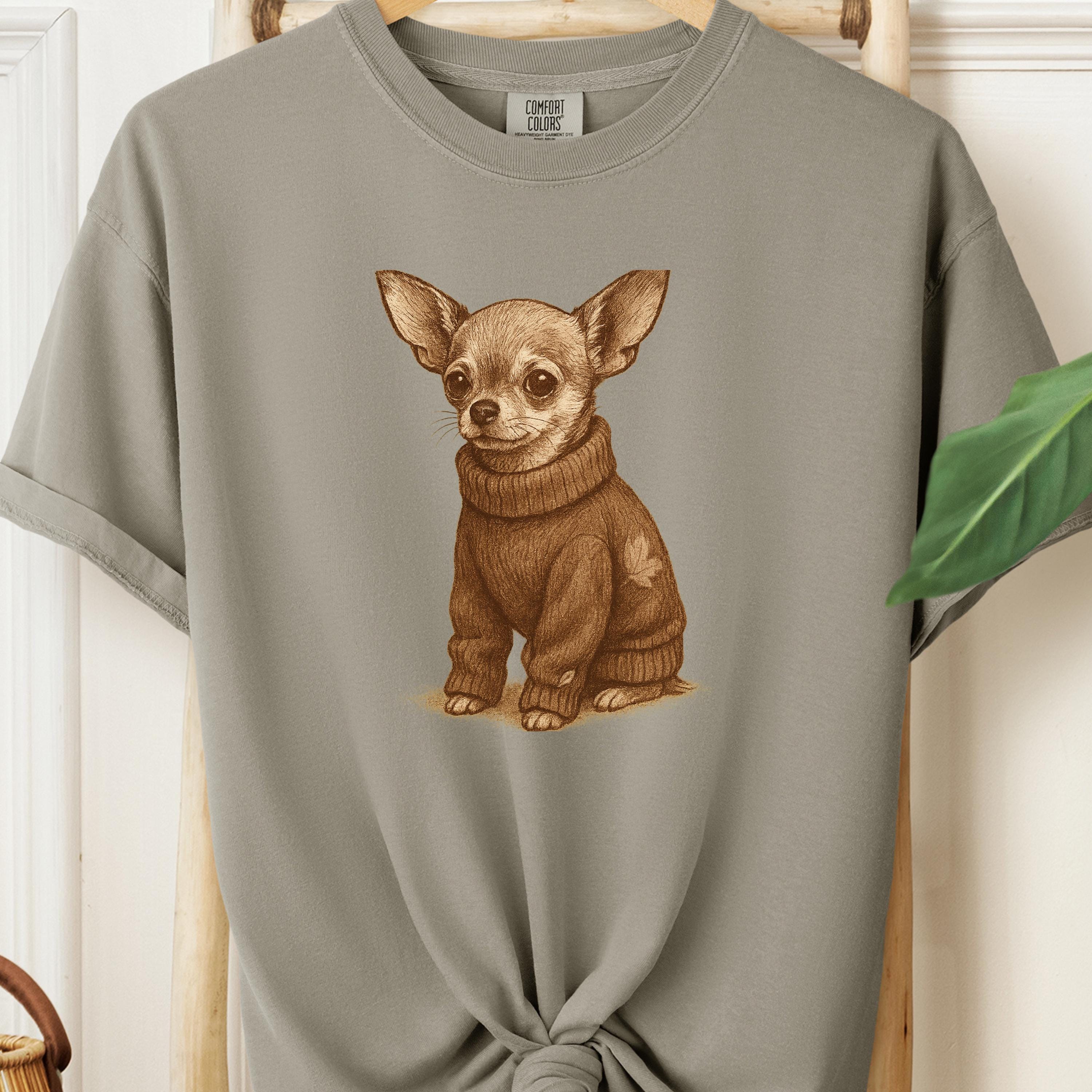 Chihuahua Vintage Dog Shirt • Dog Mom Gift • Comfort Colors 1717