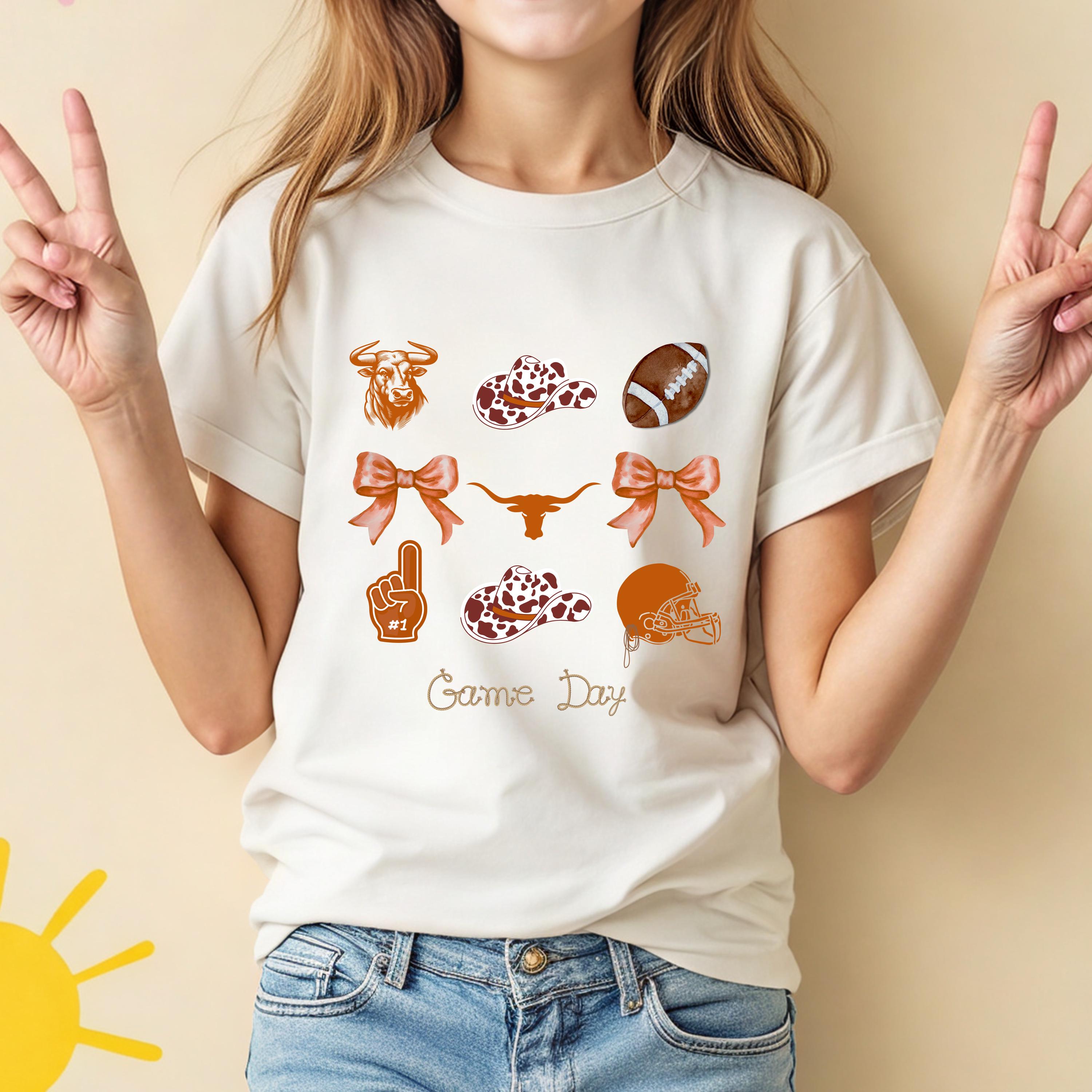 Kids Game Day Shirt, Western Football Tee, Texas Youth Gameday Vibe