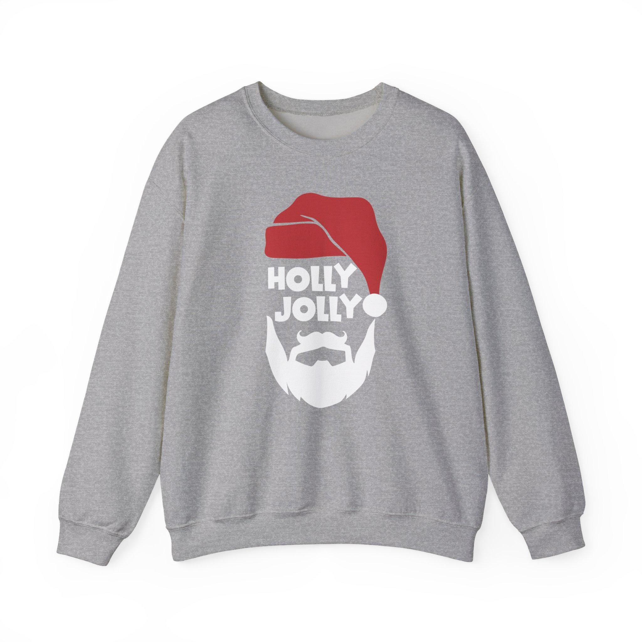 Holly Jolly Santa Beard sweatshirt | Christmas holiday crewneck