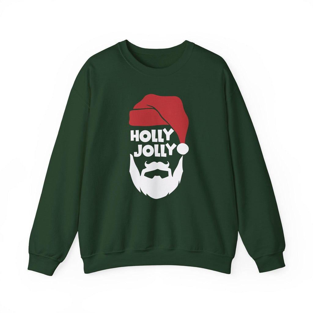 Holly Jolly Santa Beard sweatshirt | Christmas holiday crewneck