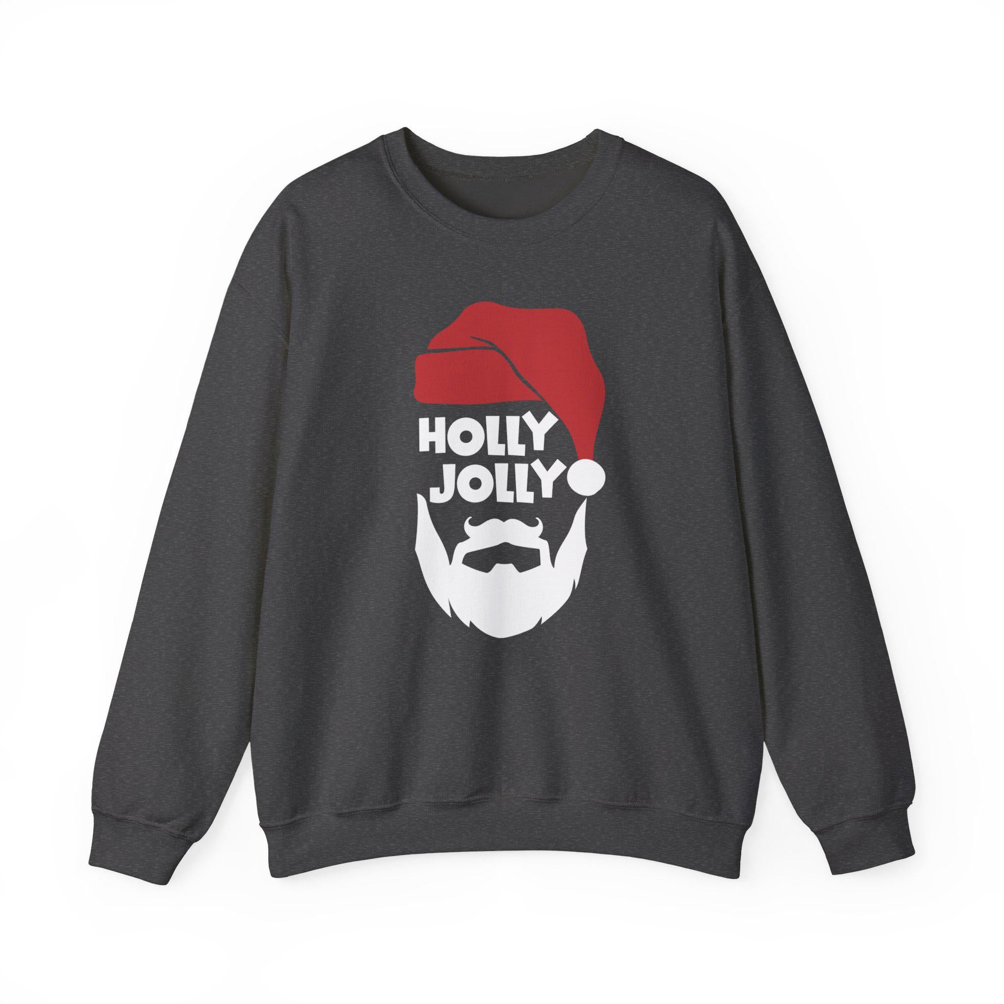 Holly Jolly Santa Beard sweatshirt | Christmas holiday crewneck