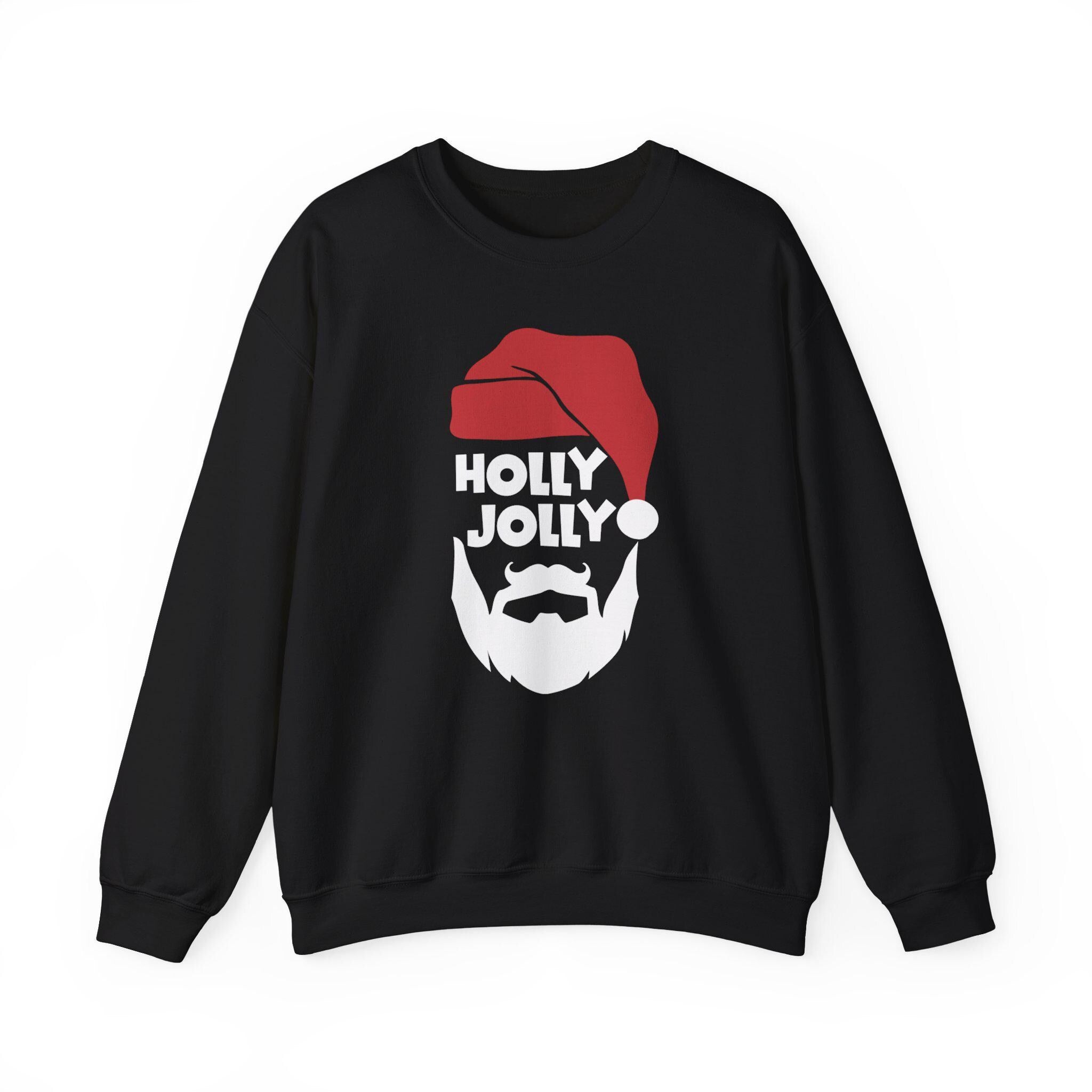 Holly Jolly Santa Beard sweatshirt | Christmas holiday crewneck