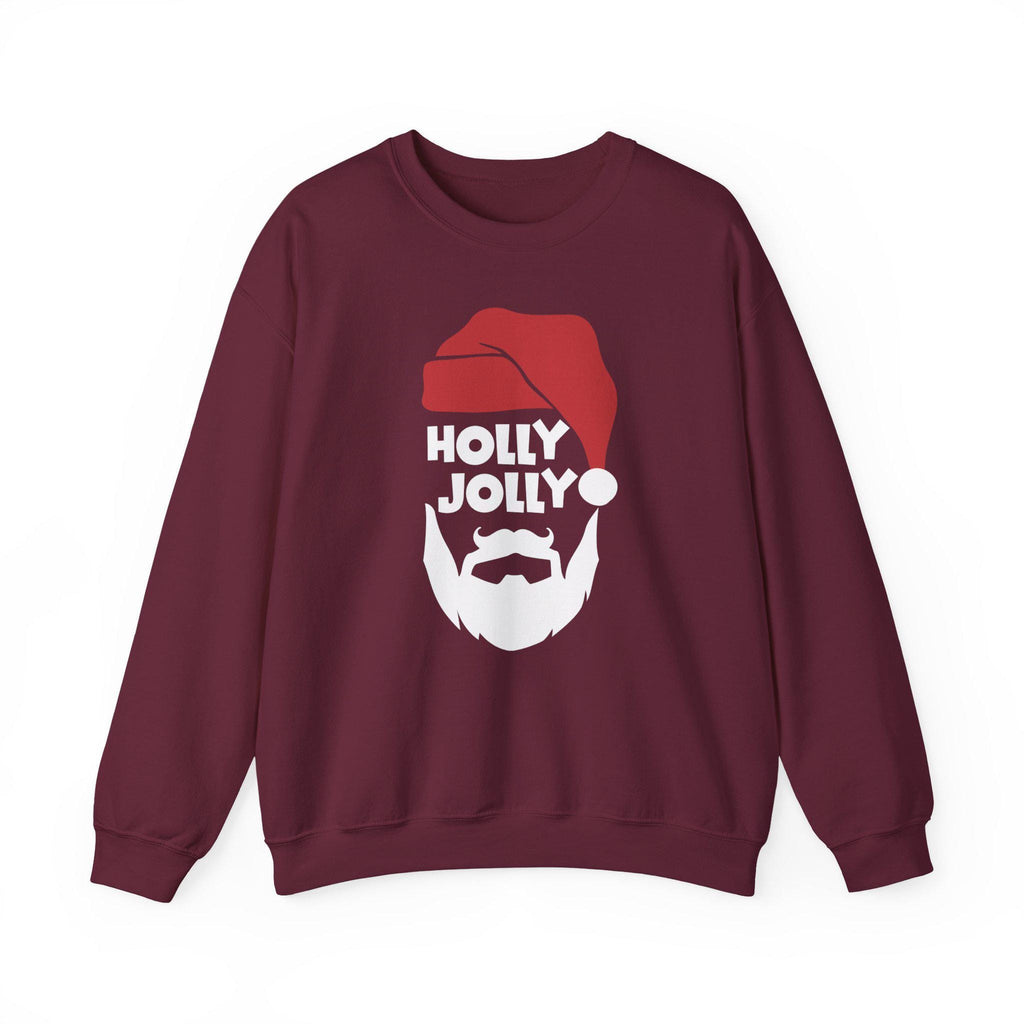 Holly Jolly Santa Beard sweatshirt | Christmas holiday crewneck